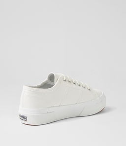 2740 PLATFORM TUMBLED LEA S9 WHITE LEATHER