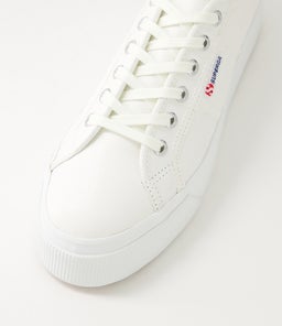 2790 PLATFORM TUMBLED LEA S9 WHITE LEATHER