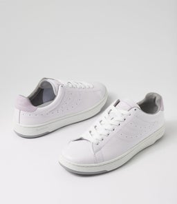 4833 LENDL MATCH LEATHER S9 WHITE VIOLET GREY LEATHER