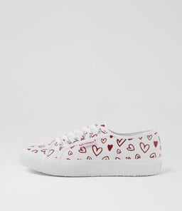 2750 CUTE HEARTS S9 WHITE RED SMOOTH