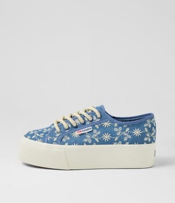 2790 PLATFORM SANGALLO S9 BLUE INDACO FAVORIO CANVAS