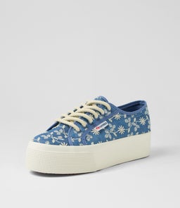 2790 PLATFORM SANGALLO S9 BLUE INDACO FAVORIO CANVAS