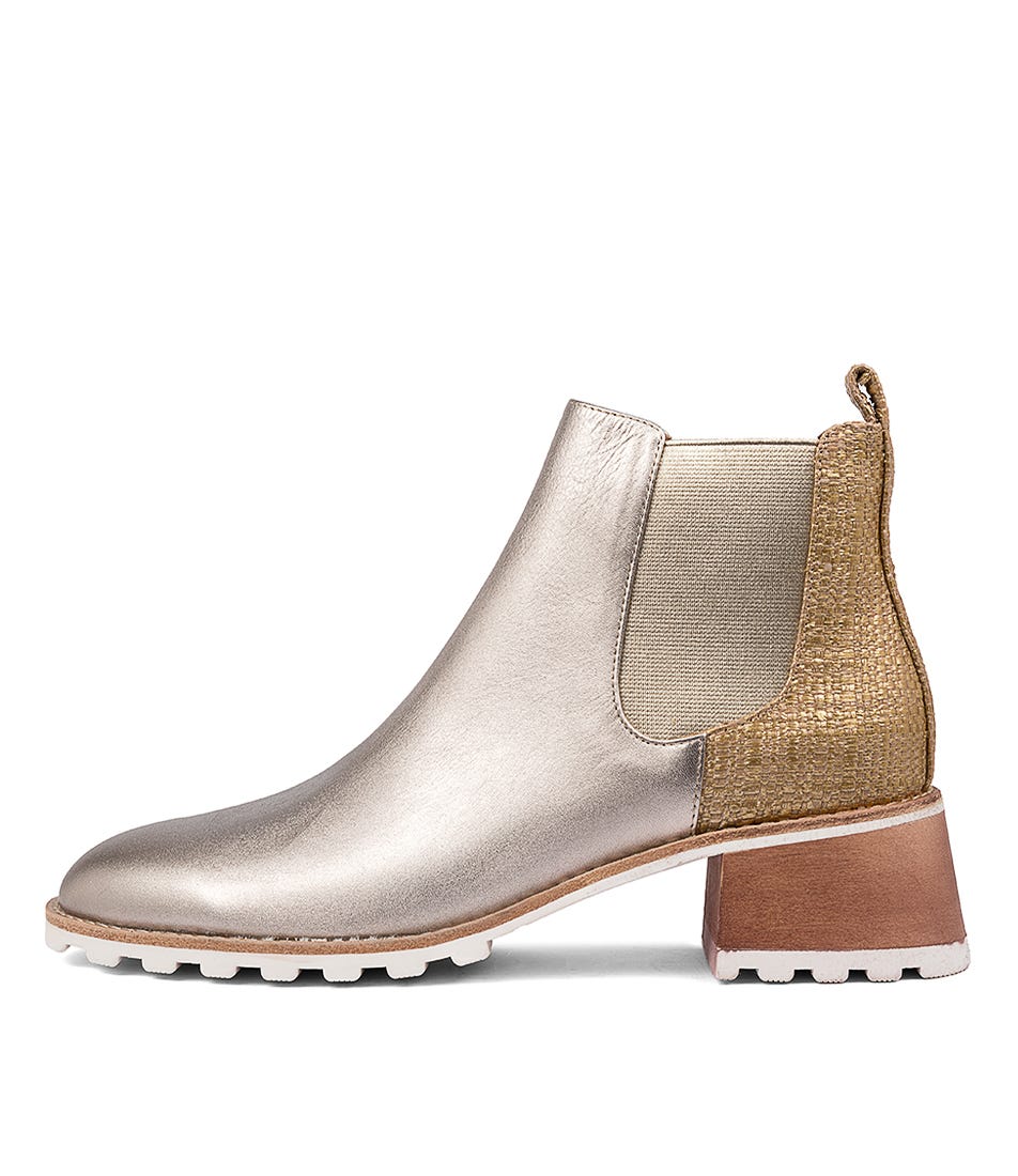 Buy Silent D Tallied Champagne Ankle Boots online with free shipping