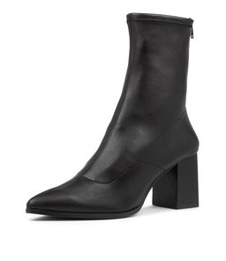 BUCKLEY SI BLACK STRETCH LEATHER