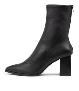 BUCKLEY SI BLACK STRETCH LEATHER