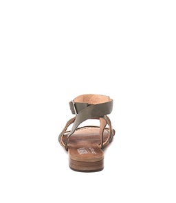 QUANDA TAN OLIVE LEATHER