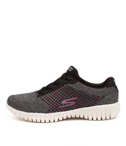16704 GO WALK SMART INFLU SK BLACK HOT PINK MESH