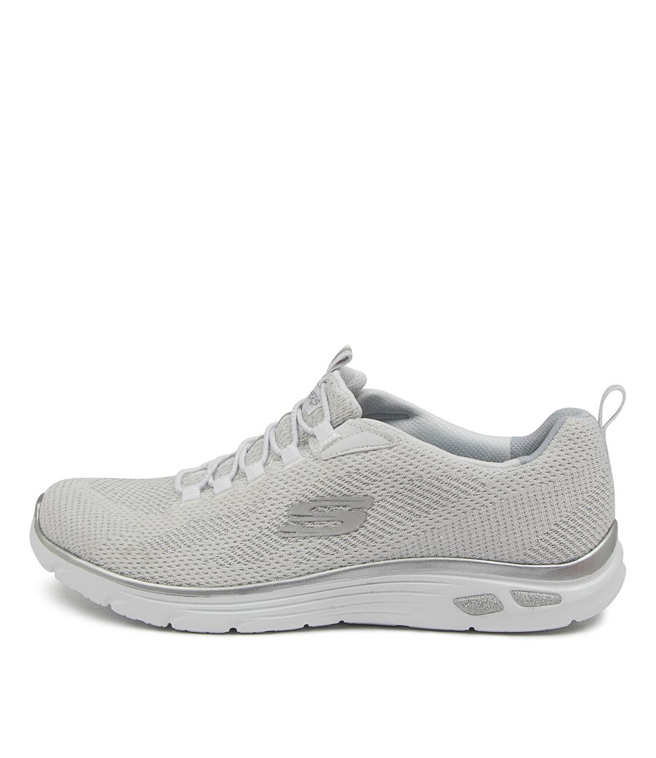 Buy Skechers 149273 Empire D'lux Sg Sk White Silver Sneakers online with free shipping