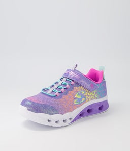 302314L FLUTTER HEART L JR SK LAVENDER MULTI MESH SMOOTH
