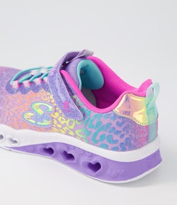 302314L FLUTTER HEART L JR SK LAVENDER MULTI MESH SMOOTH