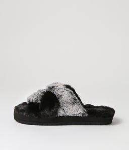 167634 COZY SLIDE SK BLACK TEXTILE