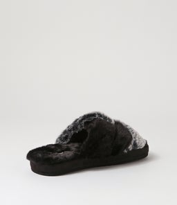 167634 COZY SLIDE SK BLACK TEXTILE
