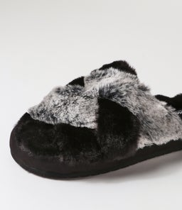 167634 COZY SLIDE SK BLACK TEXTILE