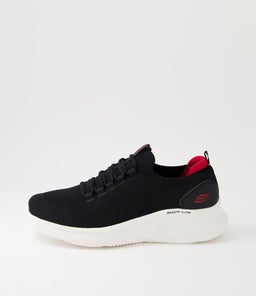 232593 SKECH LITE PRO F F SK BLACK RED KNIT