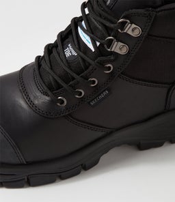 888028 SKX WORK COMP TOE SK BLACK LEATHER