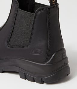 894131 SKX WORK CHELSEA CT SK BLACK LEATHER