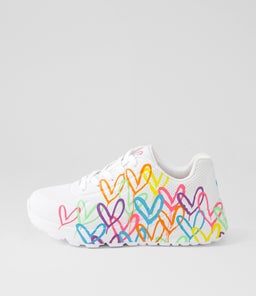314064L UNO LITE STL JNR SK WHITE NEON MULTI SMOOTH