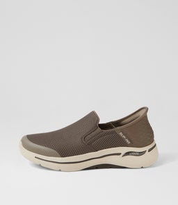 216259 GOWALK ARCH FIT HF SK TAUPE MESH