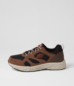 237348 OAK CANYON SUNFAIR SK BROWN BLACK SUEDE MESH