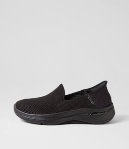 124879 GO WALK ARCH FIT S V SK BLACK BLACK TEXTILE