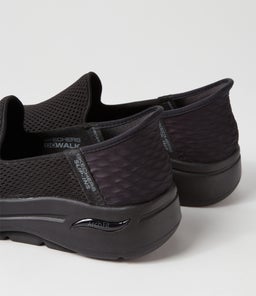 124879 GO WALK ARCH FIT S V SK BLACK BLACK TEXTILE