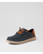 Melson Navy Canvas Sneakers