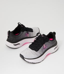 128312 MAX CUSHIONING AF D SK BLACK PINK TEXTILE