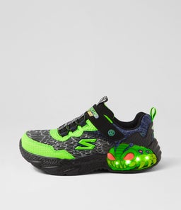 400617L CREATURE LIGHTS JNR SK BLACK LIME SMOOTH