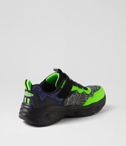 400617L CREATURE LIGHTS JNR SK BLACK LIME SMOOTH