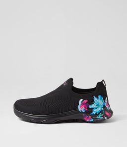 GO WALK 7 W SK BLACK MULTI TEXTILE