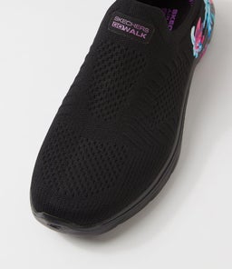 GO WALK 7 W SK BLACK MULTI TEXTILE