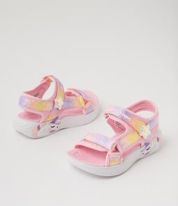 UNICORN DREAM SANDAL MB JNR SK LIGHT PINK MULTI TEXTILE