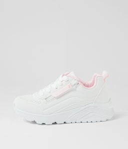 UNO LITE EASY ZIP JNR SK WHITE SMOOTH