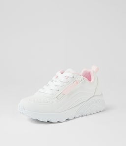 UNO LITE EASY ZIP JNR SK WHITE SMOOTH