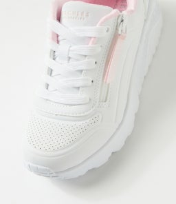 UNO LITE EASY ZIP JNR SK WHITE SMOOTH