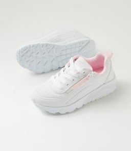UNO LITE EASY ZIP JNR SK WHITE SMOOTH