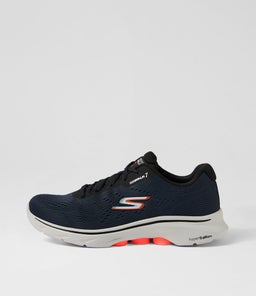 GO WALK 7 M SK NAVY BLACK KNIT