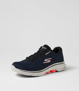 GO WALK 7 M SK NAVY BLACK KNIT