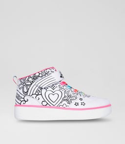 SPORT COURT 92 COLOR ME JNR SK WHITE MULTI TEXTILE