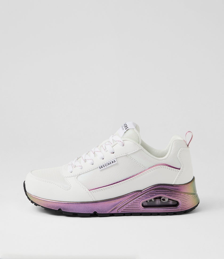Uno White Multi Sneakers