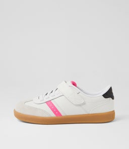 ZINGER STREET PV JNR SK WHITE BLACK PINK SMOOTH