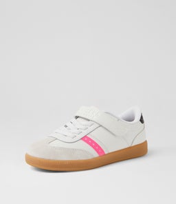 ZINGER STREET PV JNR SK WHITE BLACK PINK SMOOTH