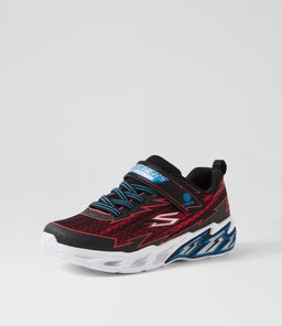 S LIGHTS LIGHT STORM JUNIOR SK BLACK RED MESH