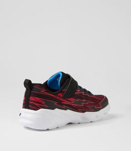 S LIGHTS LIGHT STORM JUNIOR SK BLACK RED MESH