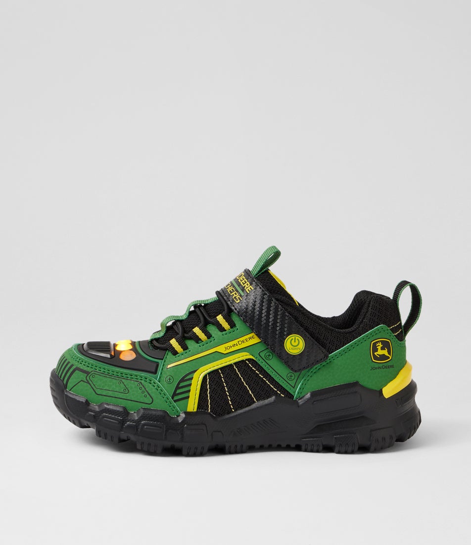 John Deere Adventure Track Junior Green Black Sneakers
