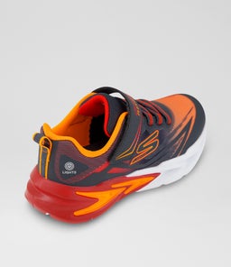 FLEX GLOW JUNIOR SK CHARCOAL RED FABRIC