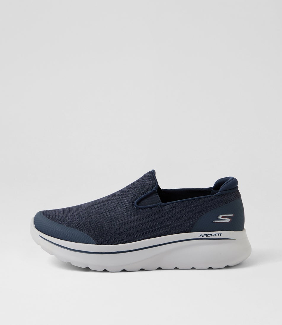 Go Walk Afit Njoy Navy Mesh Sneakers Go Walk Afit Njoy Navy Mesh Sneakers