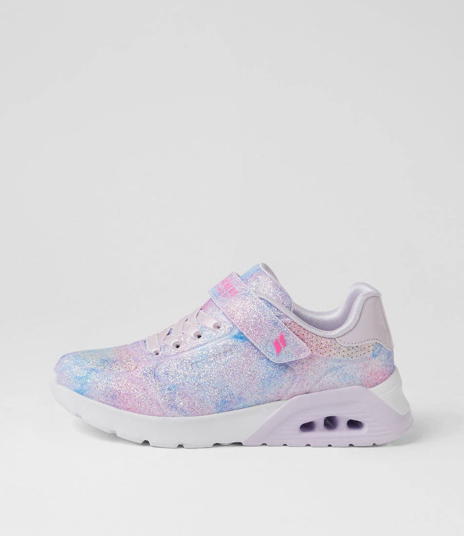 Uno Lite 2 Glitter S Junior Lavender Multi Smooth Sneakers
