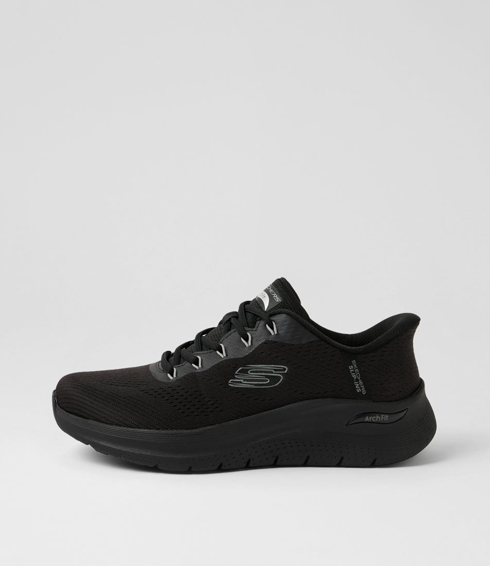 Arch Fit 2 Lestur Black Fabric Sneakers