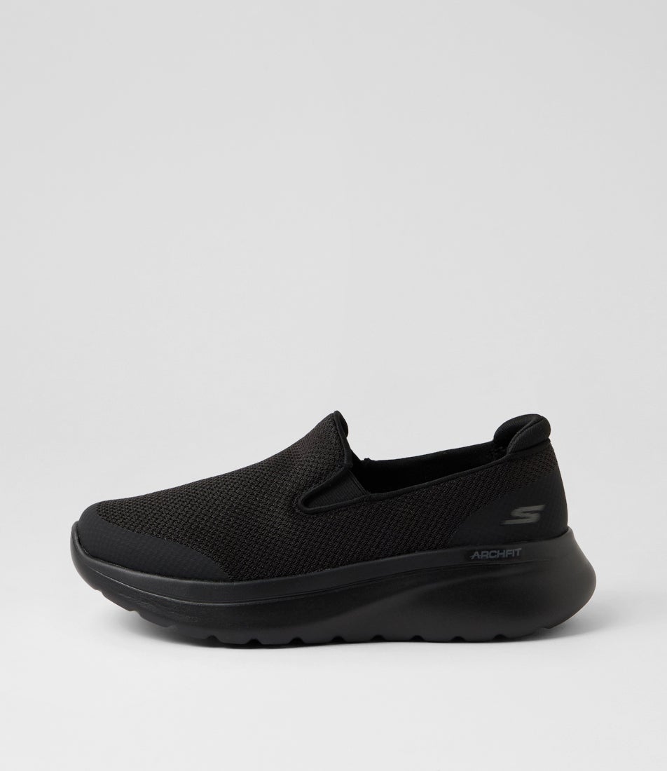 Go Walk Arch Fit N Black Mesh Sneakers
